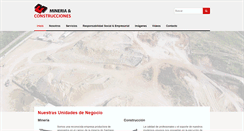 Desktop Screenshot of mineriayconstrucciones.com
