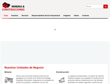 Tablet Screenshot of mineriayconstrucciones.com